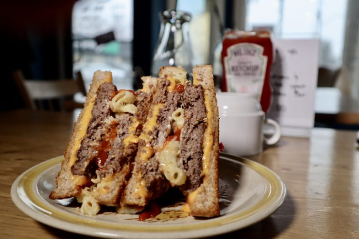 Meatloaf and Mac Grilled Cheese