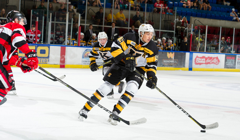 OHL hockey at Civic Complex, Bobby Lefebvre photo