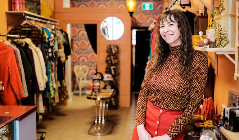 Vintage clothing shops in Cornwall