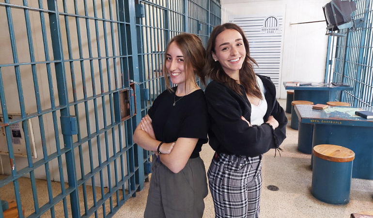 Ellie and Sydney of the Historic SDG Jail