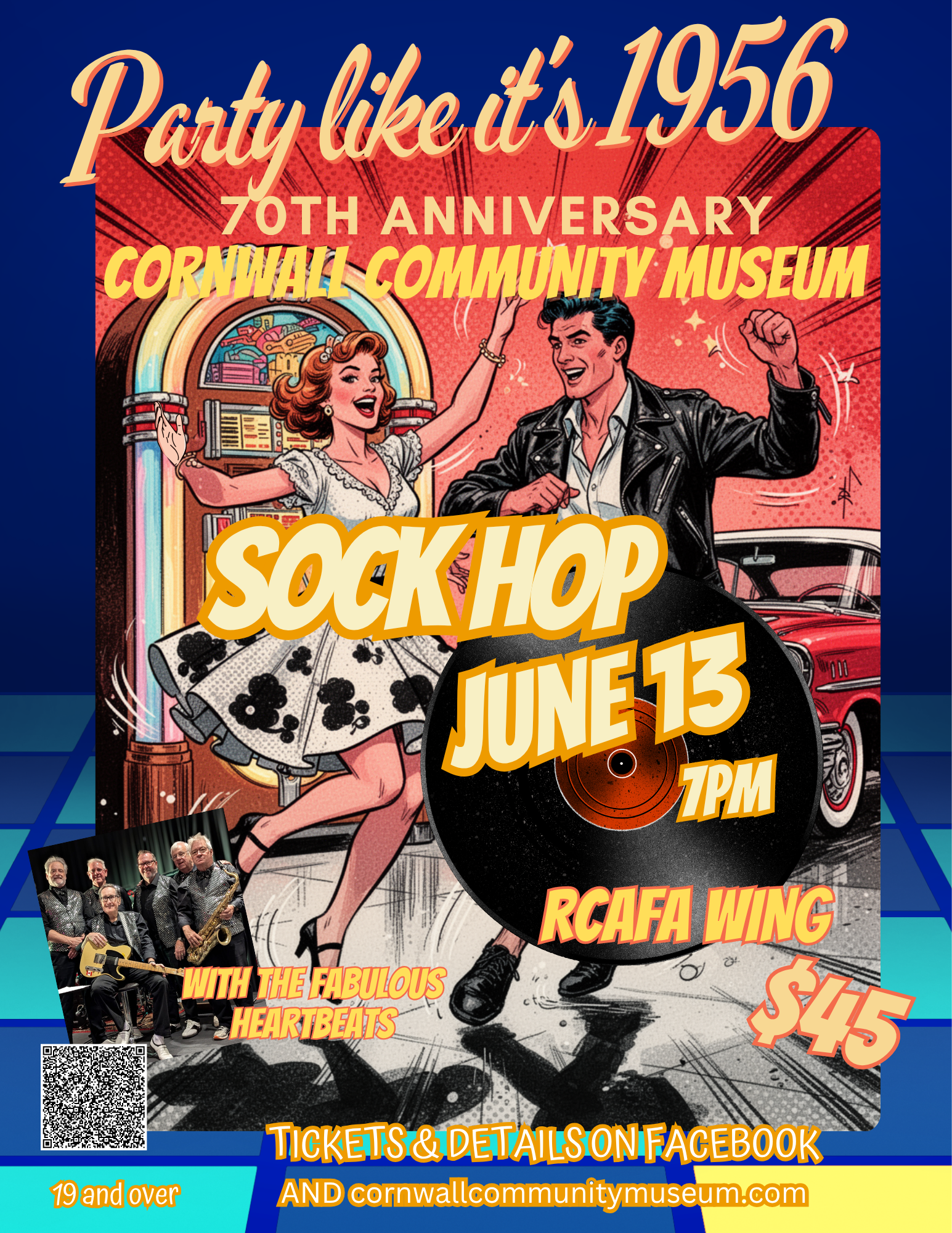 sock hop poster