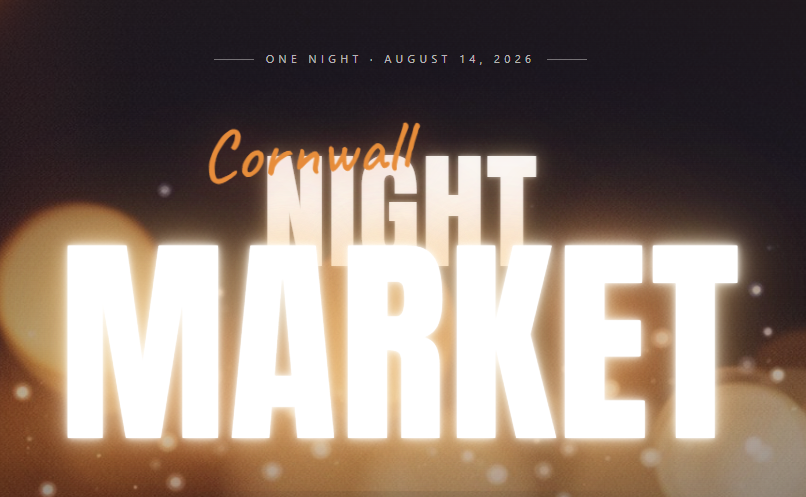 Visual of text Cornwall Night Market